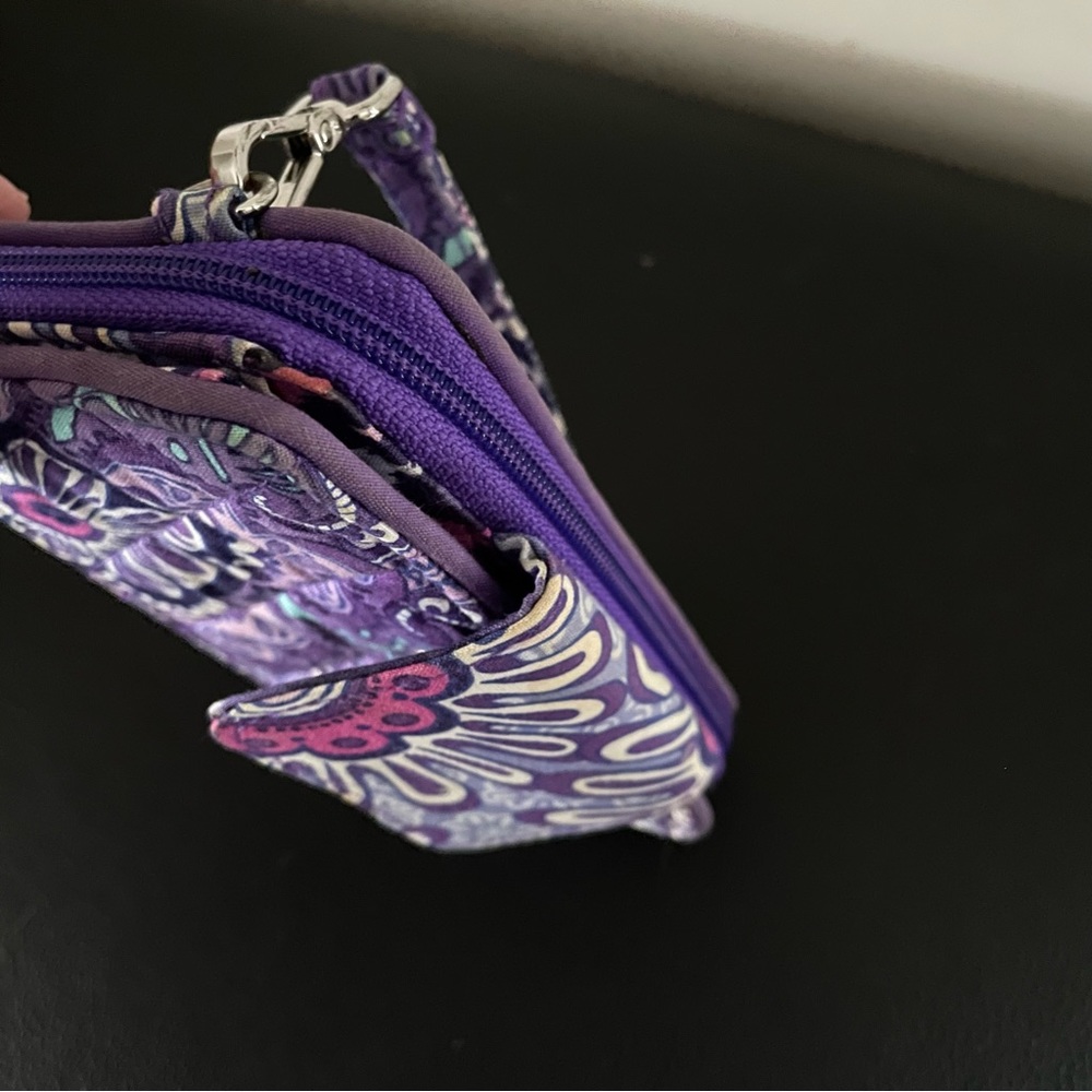 Vera Bradley purple print wallet wristlet - Picture 7 of 7